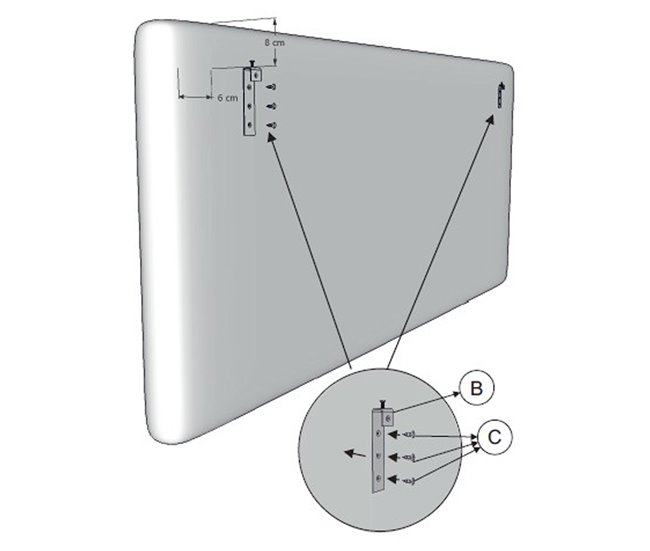 Cabecero tapizado Rombo 140x60 cm 160 Blanco