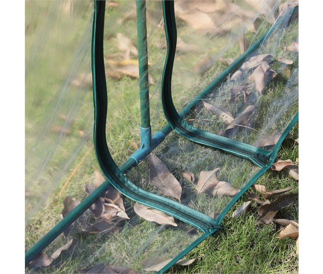 Invernadero Túnel PVC, acero Outsunny Multicolor