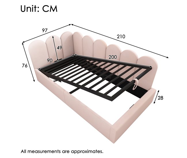 Canapés abatibles Rosa