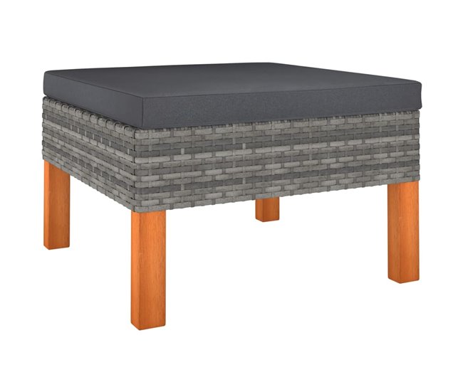 Set de muebles de jardín cojines Gris