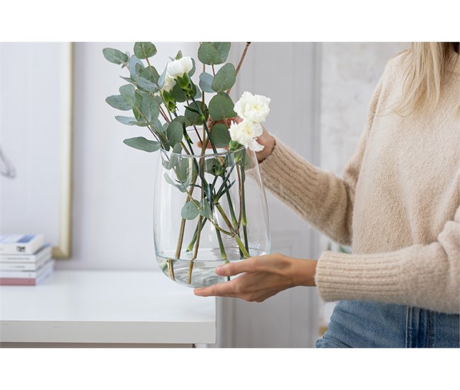 Jarrón WEST 27x19x19cm marca TREND GLASS Transparente