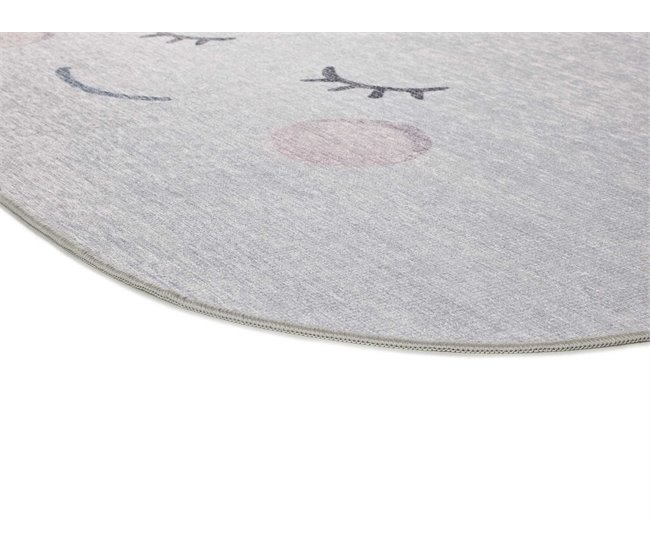 Alfombra infantil forma nube CANDY - ATTICGO 80x120 Plateado