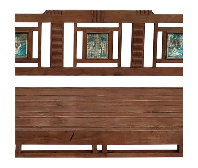 Banco de madera Marron