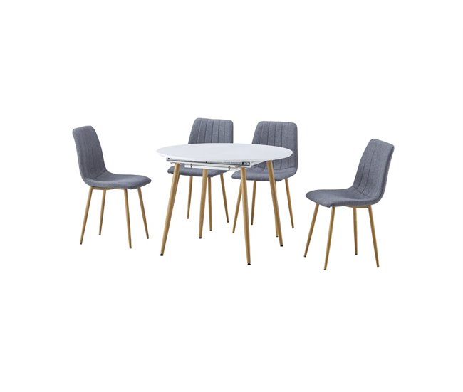 Mesa de cocina extensible ARTIC Blanco