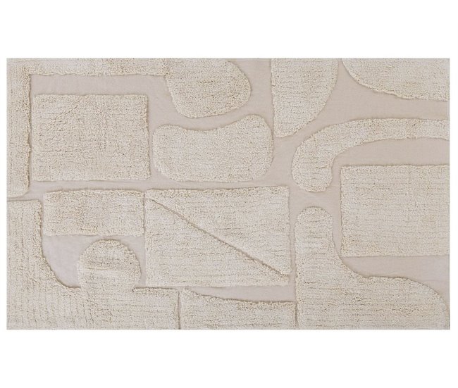 Beliani Alfombra de pelo corto DIYADIN 140x200 Beige