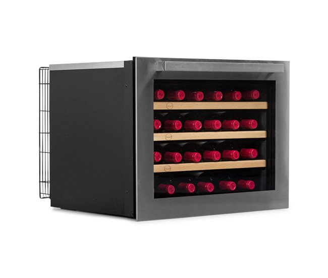 Vinoteca 24 botellas Vinobox 24 Design I Integrable Mono temperatura Negro/ Gris