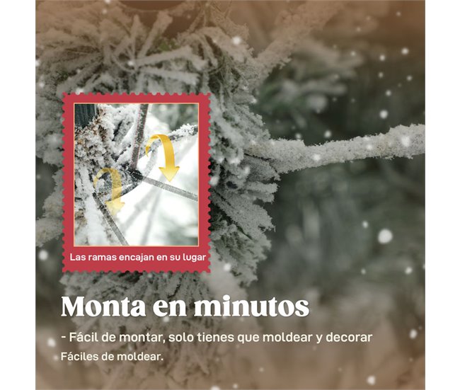 Árbol de Navidad Plástico, Metal HOMCOM, hogar - decoración Verde