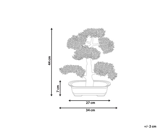 Beliani Planta artificial Bonsái Verde