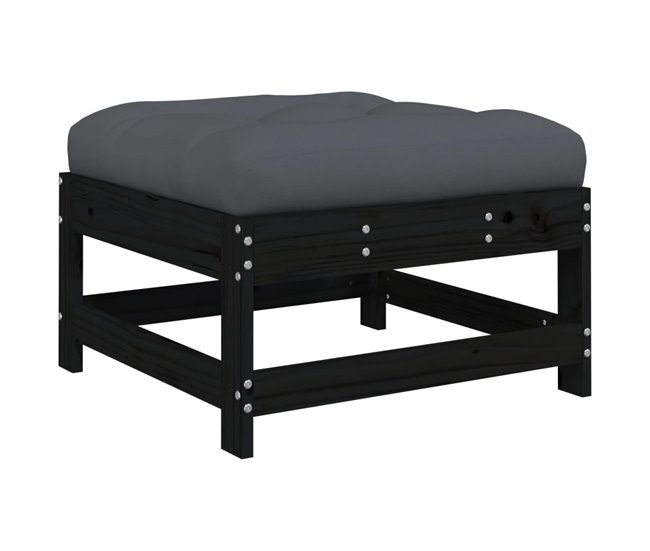 Juego De Muebles De Jardín Negro/ Gris