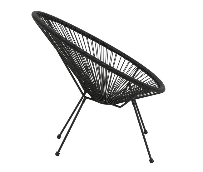Silla de jardín ACAPULCO IV Negro