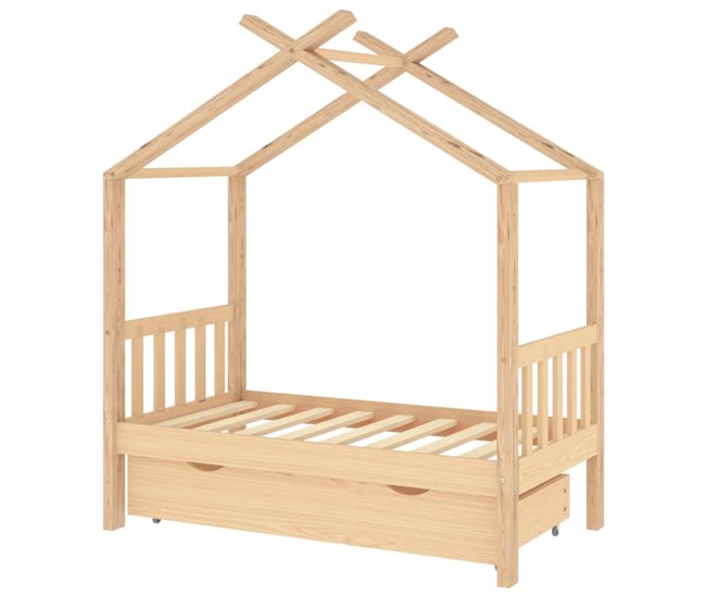 Estructura De Cama Infantil 146x77 Blanco