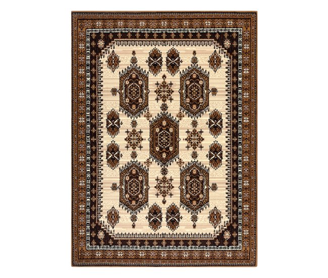 Alfombra BCF Morad ZEGARY relojes clásico 60x110 Marron