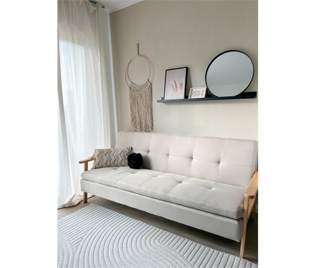 Beliani Decoración de pared ALUVA Beige