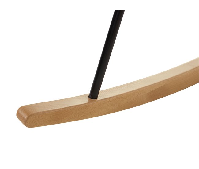 Beliani Silla mecedora HARMONY Rosa