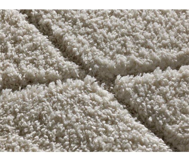 Alfombra de estilo escandinavo ATESA - ATTICGO 60x120 Blanco