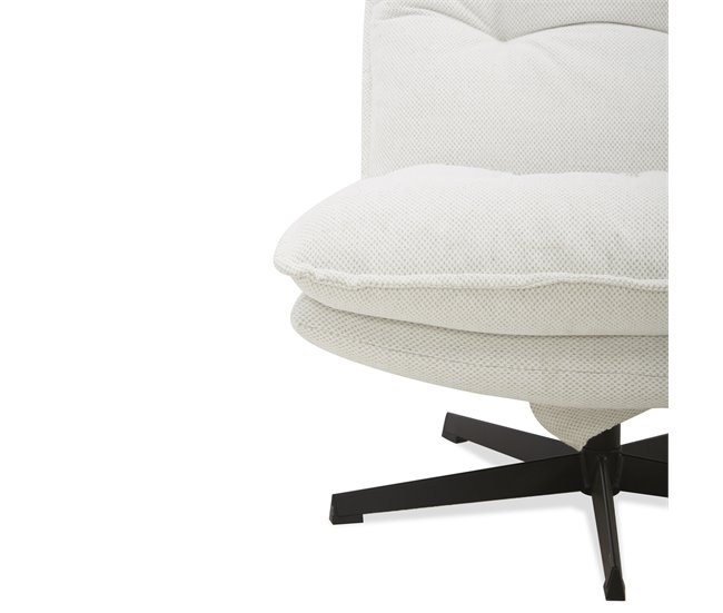 Sillón decorativo rotativo LAIA Beige