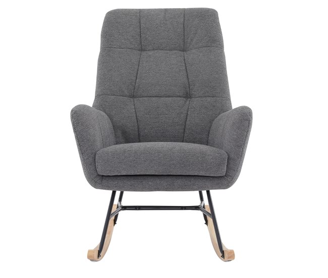 Sillón decorativo balancín PETER Gris