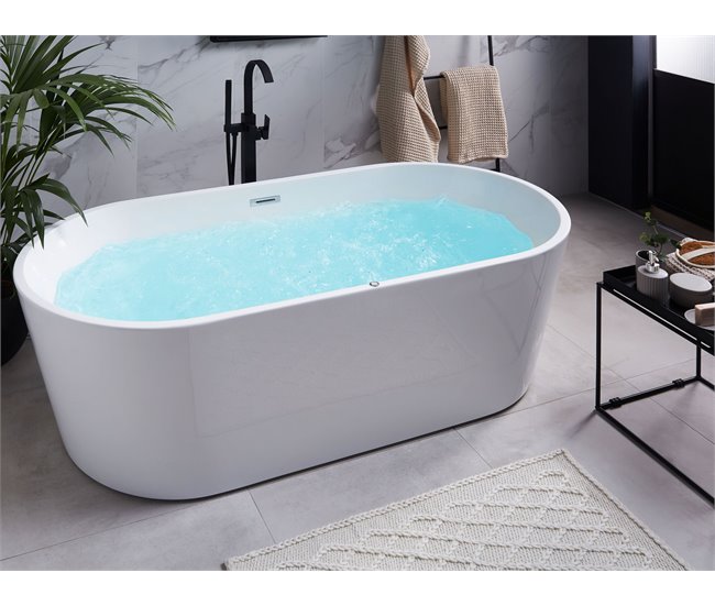 Beliani Bañera de interior HAVANA Blanco