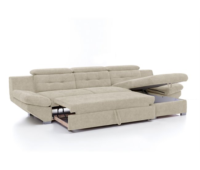 Chaise longue convertible en cama ETERNITY Beige
