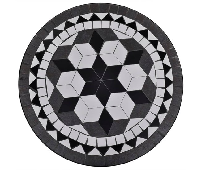 Conjunto de jardín Salento  sillas + mesa Blanco