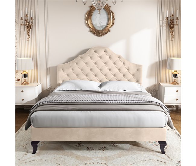 Marco de la cama Beige