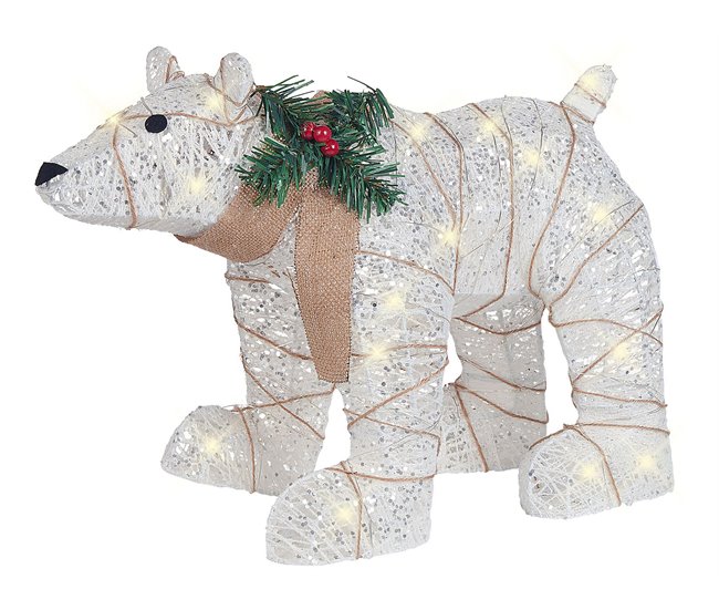 Beliani Decoración LED SIVULA Blanco
