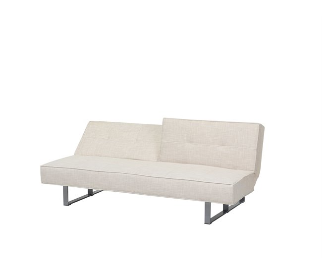 Beliani Sofá cama Poliéster DUBLIN Beige
