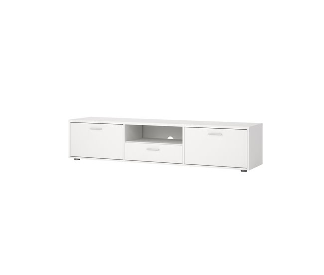 Mueble TV 177cm blanco MOKARIS Blanco