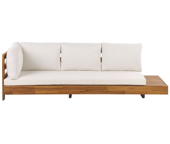 Beliani Conjunto de jardín MARETTIMO Blanco/ Beige