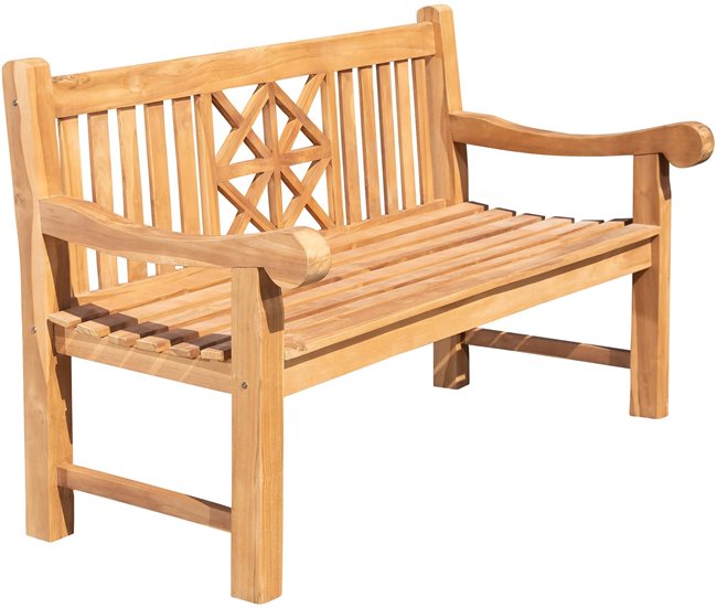 Banco de jardín - Florida - Madera 150x72 Marron