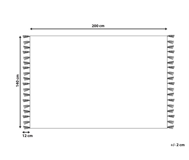Beliani De pelo corto ERZINCAN 140x200 Beige