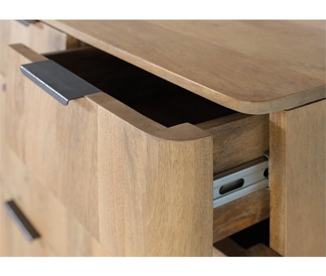 Cómoda fabricada en madera de mango Marron
