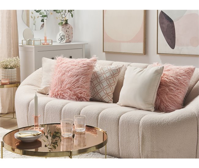 Beliani Cojín decorativo DAISY 45x45 Beige
