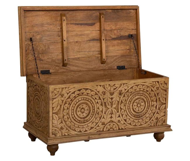 Baul acabado artesanal Marron