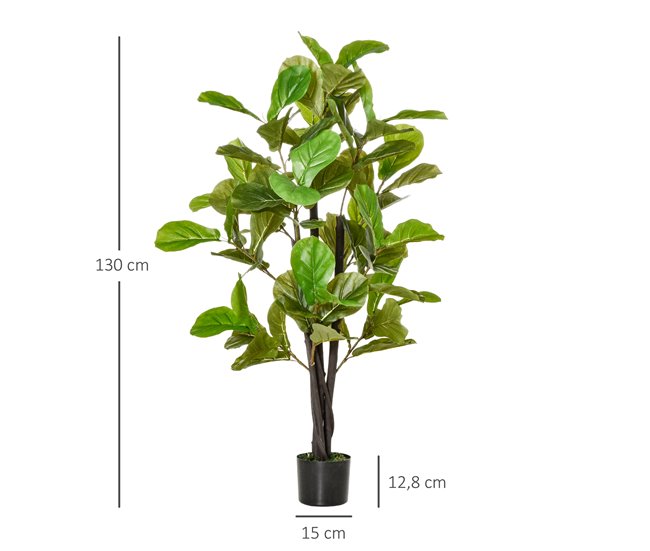 Plantas Artificiales PE, PEVA HOMCOM, hogar - decoración Verde