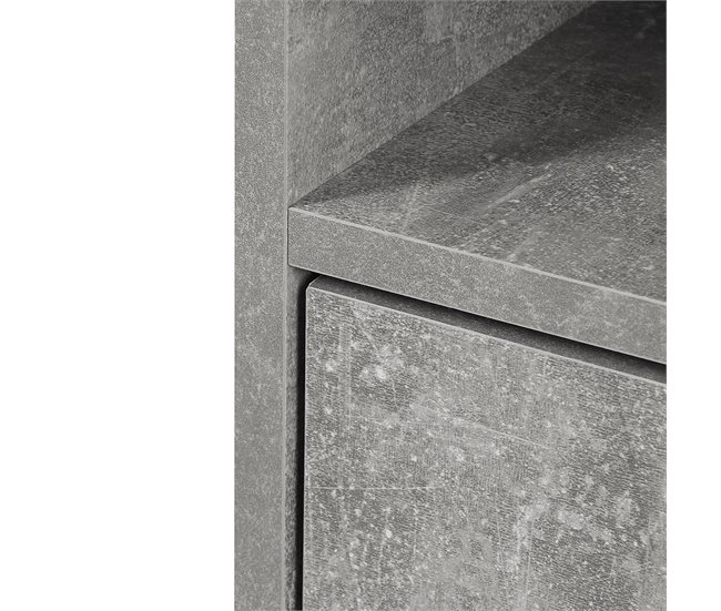 Conjunto Muebles de Entrada Tablero de partículas HOMCOM 90 Gris