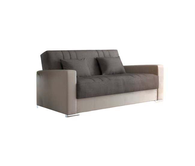 Sofá cama 3 plazas en tela Beige