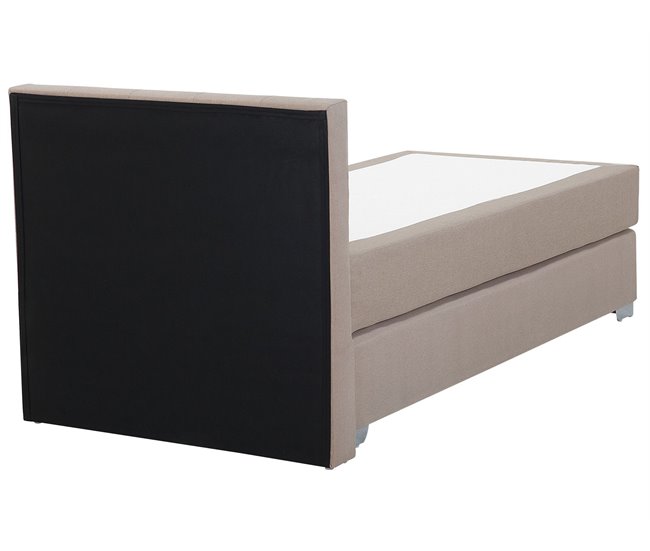 Beliani Cama continental Poliéster ADMIRAL 99x212 Arena