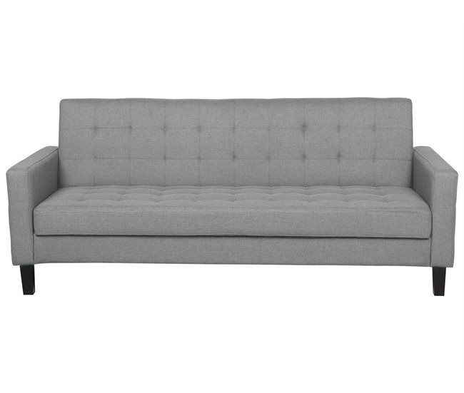 Beliani Sofá de 3 plazas Poliéster VEHKOO Azul