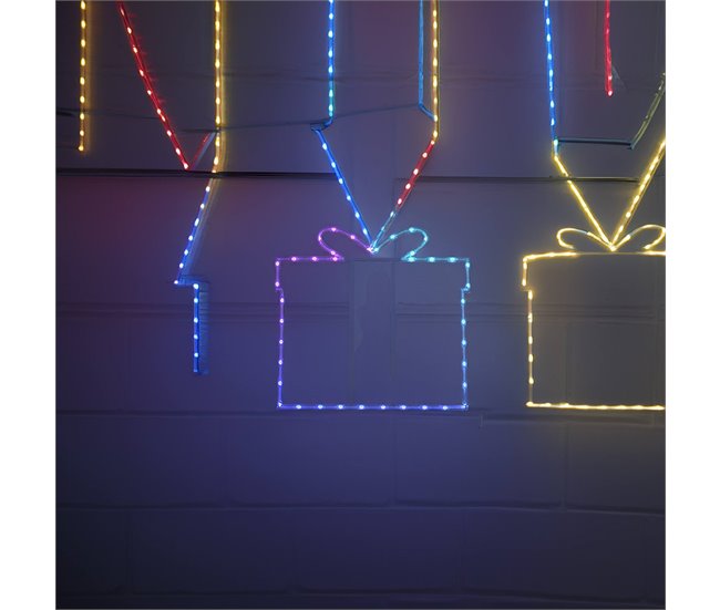 Caja de Regalo con 40 luces LED RGB y controlador Multicolor