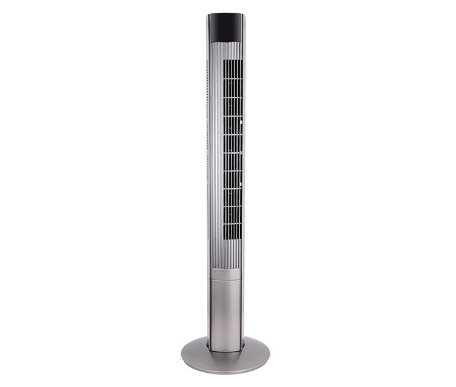 Ventilador De Pie Metal Serie Principe Plateado