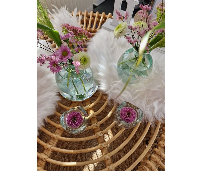 Beliani Mesa de centro LIMNI 84x84 Natural