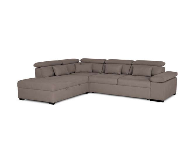 Rinconera reversible con cama STEWART Marron
