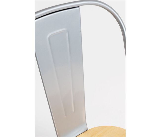 Pack 4 Sillas Torix Madera Natural Gris