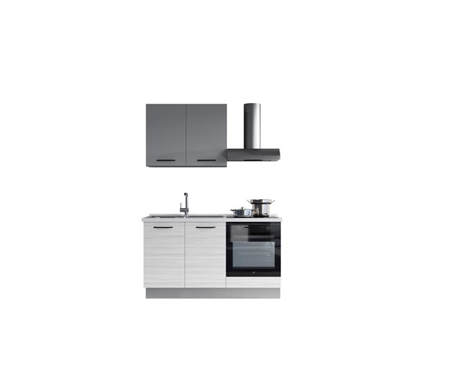 Cocina GILDA 2.0 Izquierda Blanco/ Gris