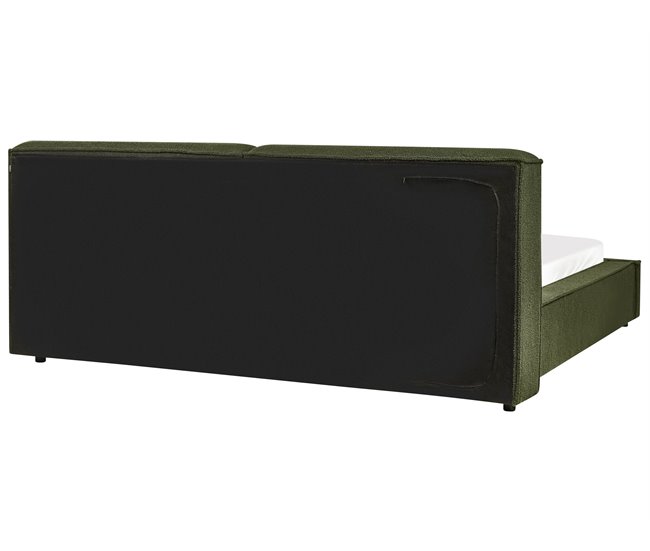 Beliani Cama Bouclé LINARDS 230x242 Blanco