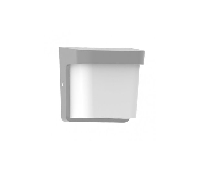 Aplique Exterior Policarbonato Serie Agar Gris