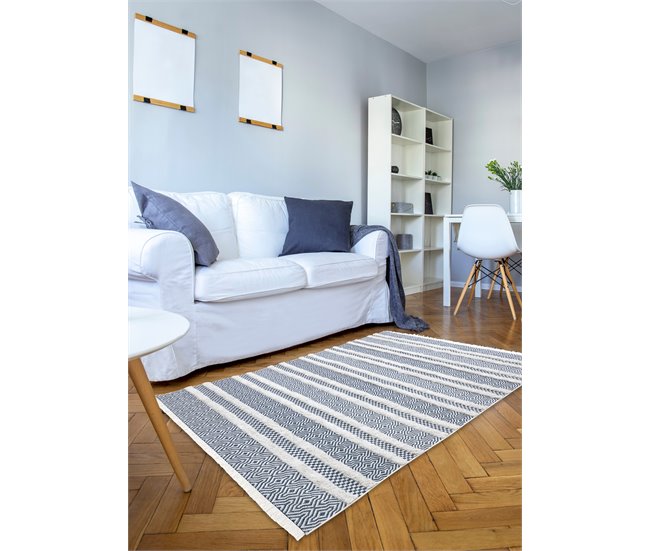 Alfombra ECO sisal BOHO MOROC Líneas 22328 franjas 194x290 Gris