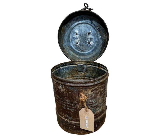 Bidón de metal Marron