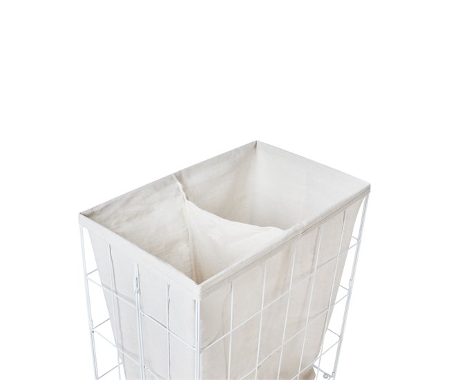Beliani Cestas para la ropa MIRISSA Blanco